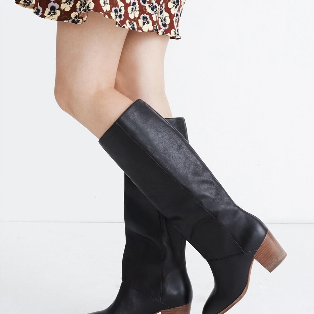Maxwell kiki Black Leather Knee-High Boots